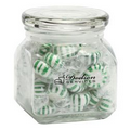 Striped Spear Mints in Small Glass Jar